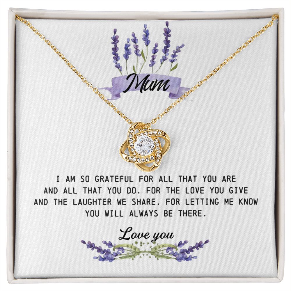 Mum Gift, Love Knot Necklace