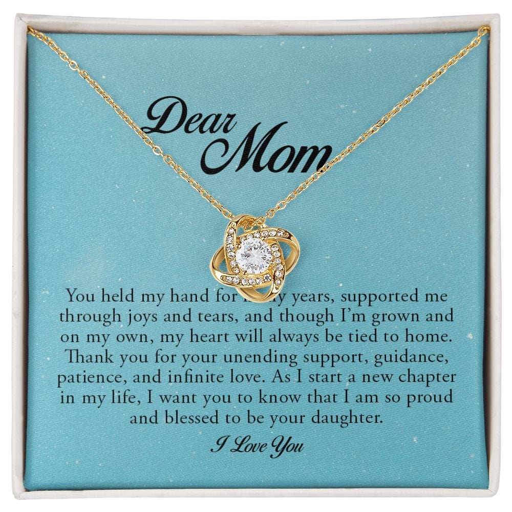 Dear Mom, Love Knot Necklace
