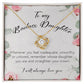 To My Badass Daughter, Love Knot Necklace