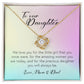 To Our Daughter, Love Knot Necklace