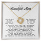To My Beautiful Mom Love Knot Necklace