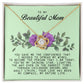 To My Beautiful Mom Love Knot Necklace