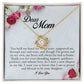 Dear Mom, Love Knot Necklace