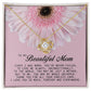 To My Beautiful Mom Love Knot Necklace