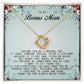 To My Bonus Mom, Love Knot Necklace