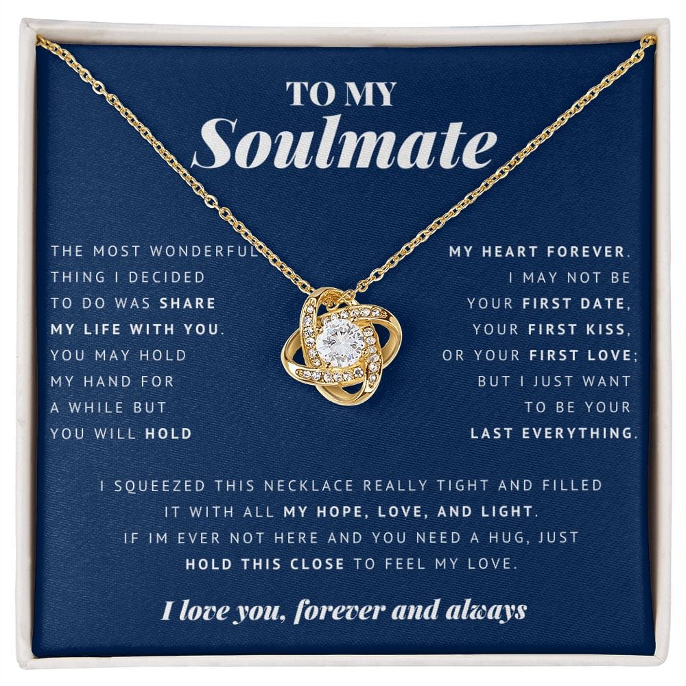 To My Soulmate, 18K Yellow Gold Finish
