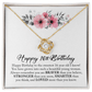 Happy 16th Birthday, Sweet Sixteen, Love Knot Necklace