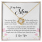 To My Loving Mom, Love Knot Necklace