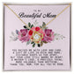 To My Beautiful Mom Love Knot Necklace