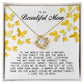 To My Beautiful Mom Love Knot Necklace