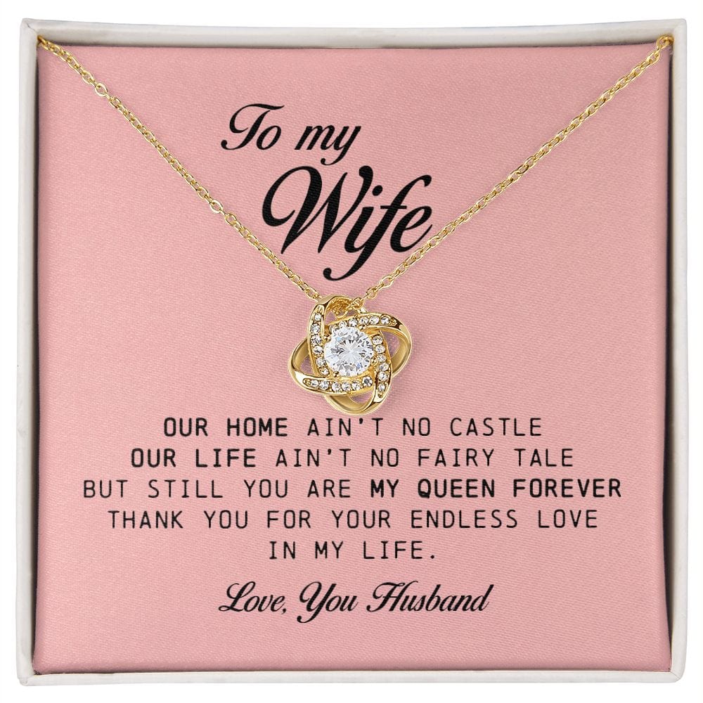 To My Wife, Love Knot Necklace
