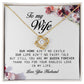 To My Wife, Love Knot Necklace