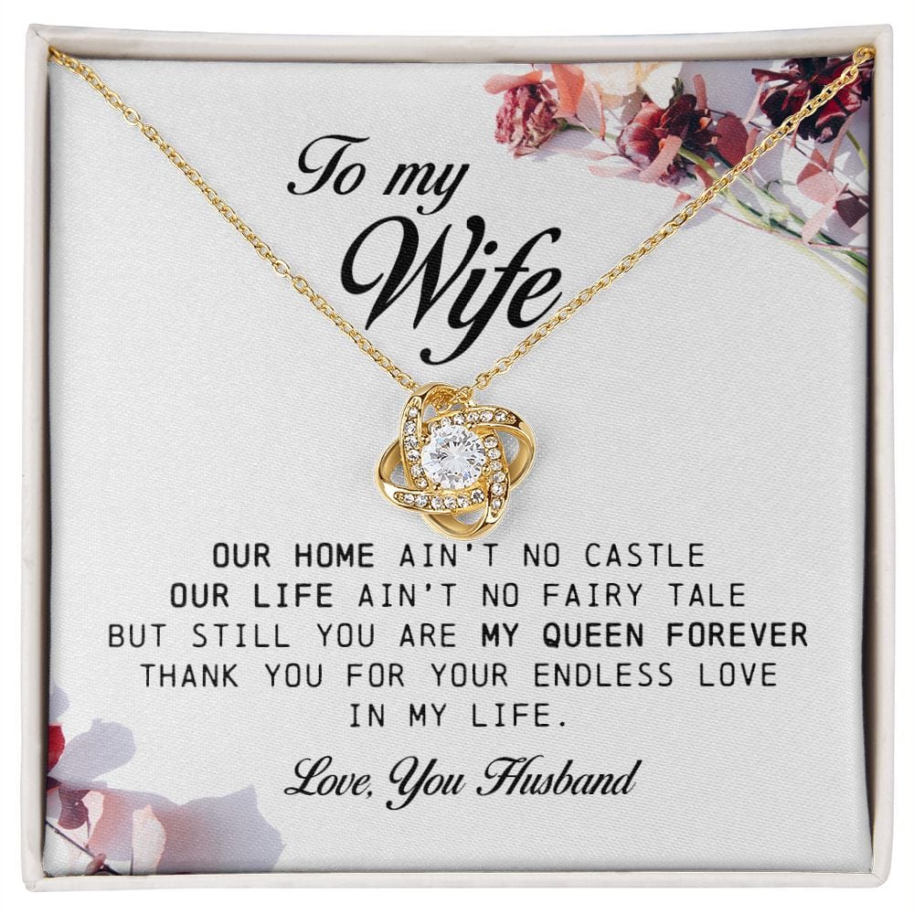 To My Wife, Love Knot Necklace