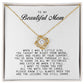 To my Beautiful Mom, Mother's Day Gift, Love Knot Necklace