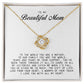 To My Beautiful Mom Love Knot Necklace