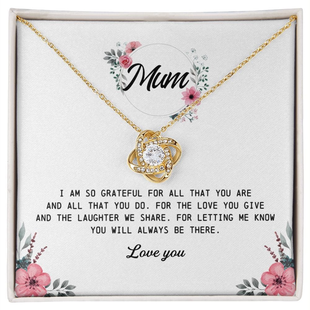 Gift for Mum, Love Knot Necklace