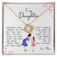 To My Daughter, Love Knot Necklace