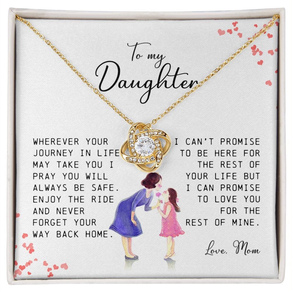 To My Daughter, Love Knot Necklace