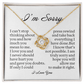 Apology Gift for Her, Love Knot Necklace