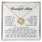 To My Beautiful Mom Love Knot Necklace