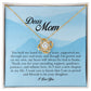 Dear Mom, Love Knot Necklace
