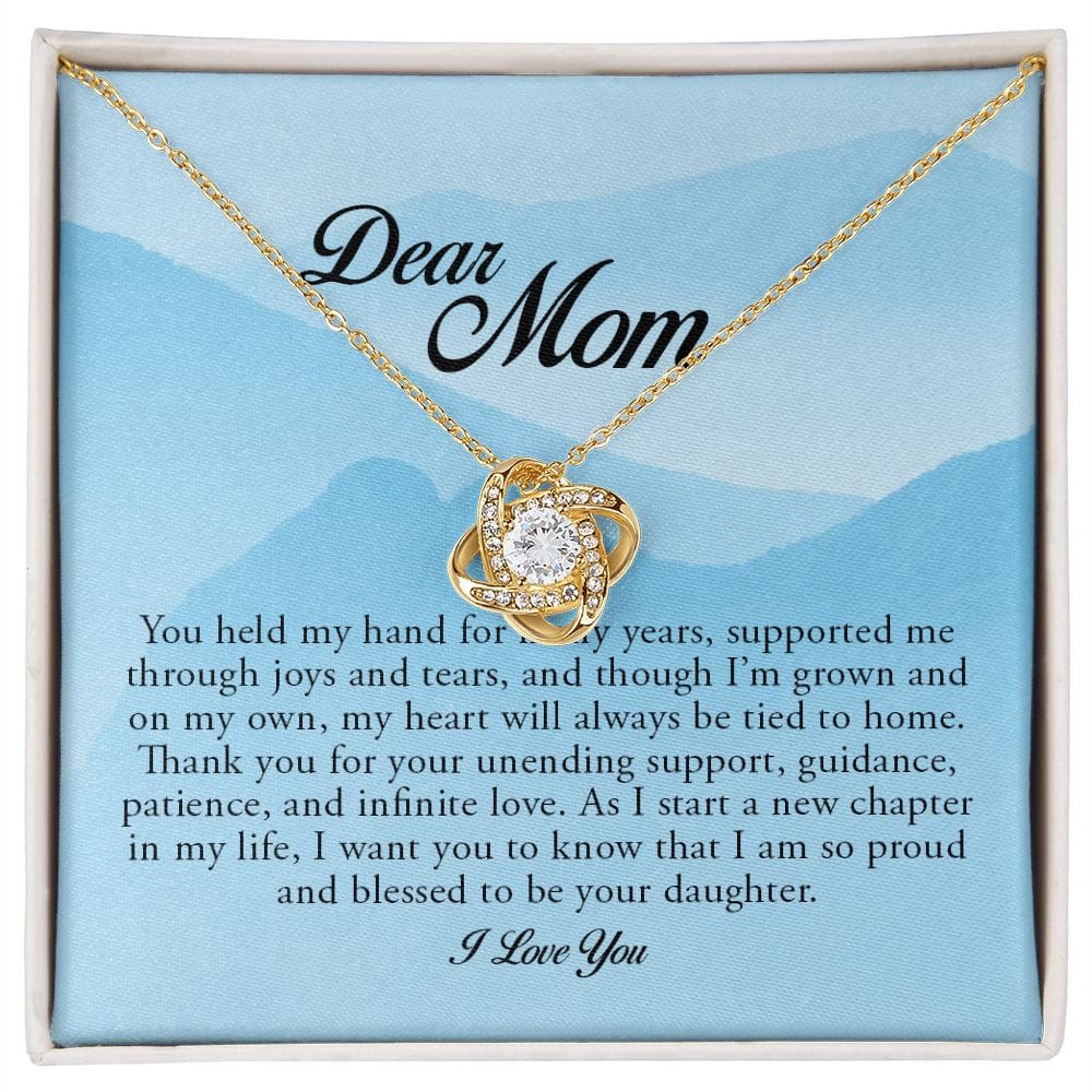 Dear Mom, Love Knot Necklace