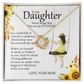 To My Daughter, Love Knot Necklace