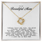 To My Beautiful Mom, Love Knot Necklace