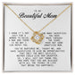 To My Beautiful Mom Love Knot Necklace