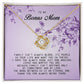 To My Bonus Mom, Love Knot Necklace