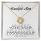 To my Beautiful Mom, Mother's Day Gift, Love Knot Necklace