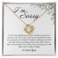 I'm Sorry Card, Love Knot Necklace
