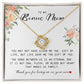 To My Bonus Mom, Love Knot Necklace