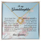 To My Granddaughter, Love Knot Necklace