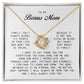 To My Bonus Mom, Love Knot Necklace