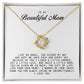 To My Beautiful Mom Love Knot Necklace