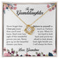 To My Granddaughter, Love Knot Necklace