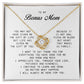 To My Bonus Mom, Love Knot Necklace