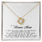 To My Bonus Mom, Love Knot Necklace