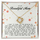 To My Beautiful Mom, Love Knot Necklace