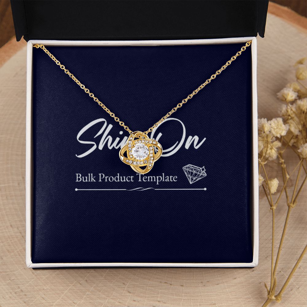 Love Knot Necklace 18K GOLD Template