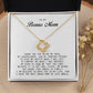 To My Bonus Mom, Love Knot Necklace
