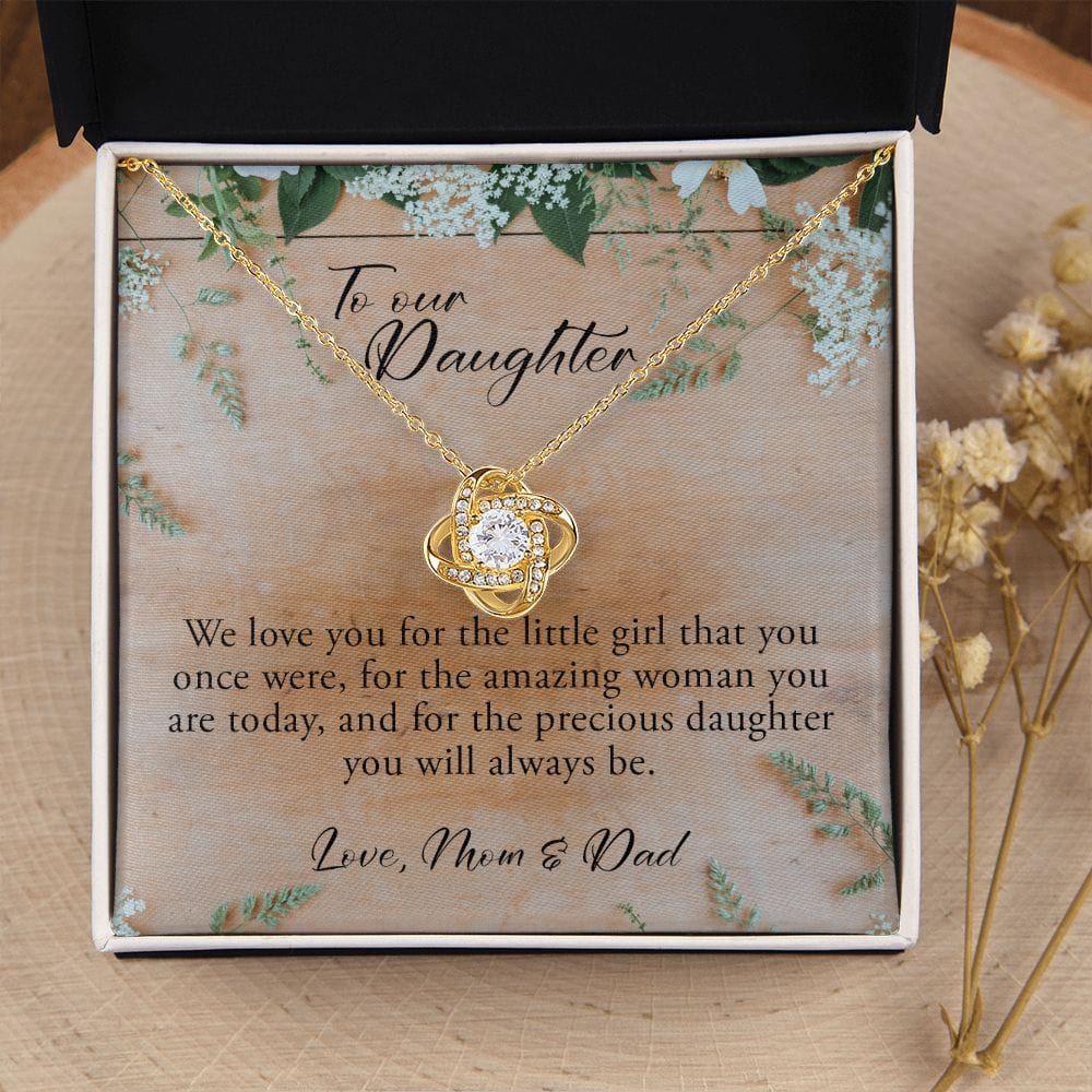 To Our Daughter, Love Knot Necklace