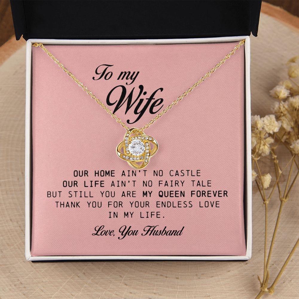 To My Wife, Love Knot Necklace
