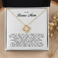 To My Bonus Mom, Love Knot Necklace