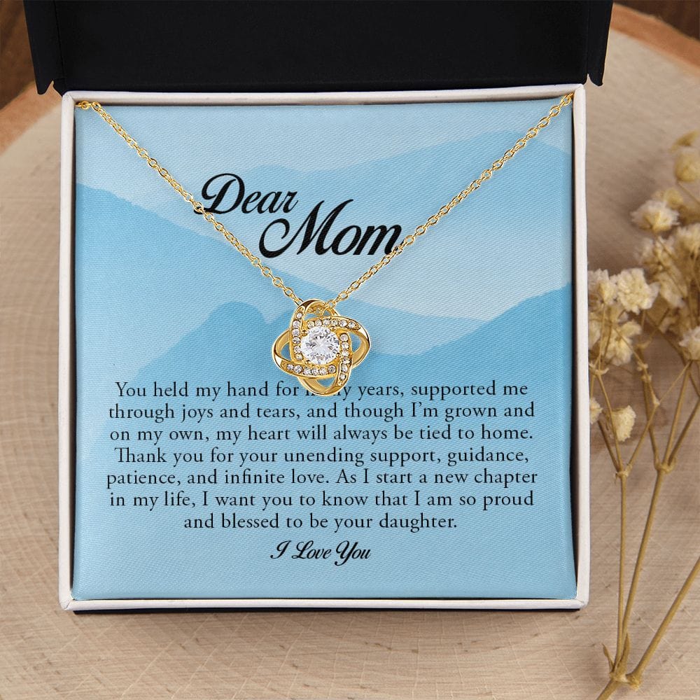 Dear Mom, Love Knot Necklace