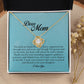 Dear Mom, Love Knot Necklace