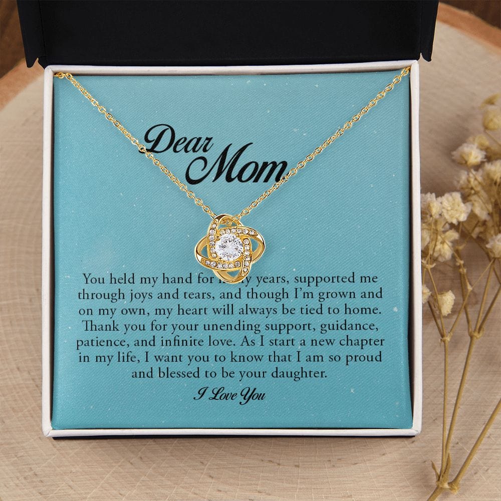 Dear Mom, Love Knot Necklace