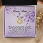 To My Bonus Mom, Love Knot Necklace