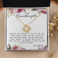 To My Granddaughter, Love Knot Necklace
